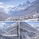 Spacious Alpine Family Near Zermatt 公寓 郎达
